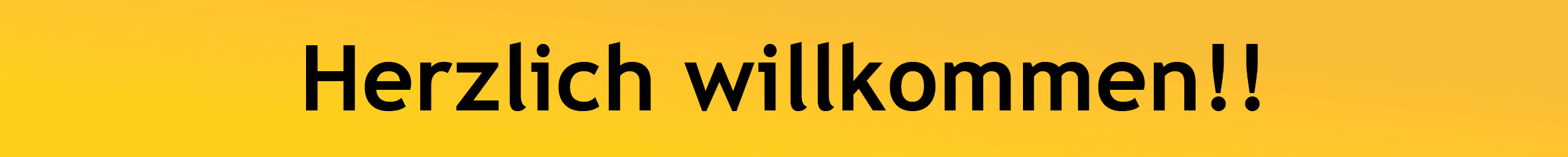 Herzlich willkommen gelb